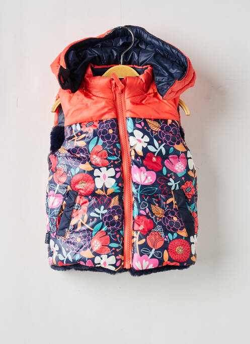 Geacă matlasată guler col înalt cu glugă albastru BOBOLI fille