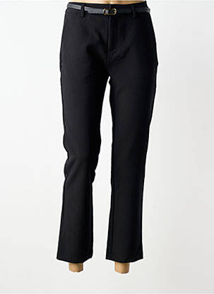 Pantalon 7/8 talie cu cleme mărime normală negru TIFFOSI femeie