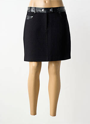 Fustă scurtă buzunare negru MORGAN femme