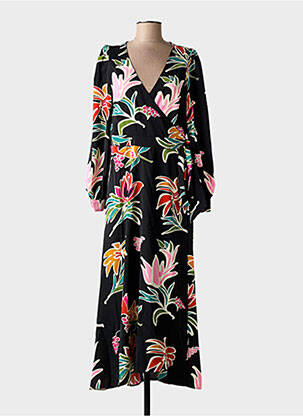 Rochie lungă mâneci lungi mâneci lungi negru MOLLY BRACKEN femme