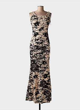 Rochie lungă fără mâneci fără mâneci bej SOY & CO femme