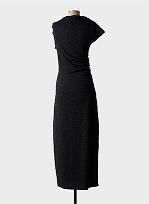 Rochie lungă mâneci scurte mâneci scurte negru UNIKA femeie