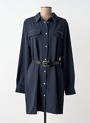 Rochie midi mâneci lungi mâneci lungi albastru TIFFOSI femme