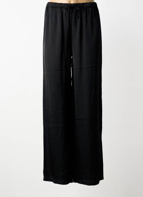 Pantalon larg croială fluidă mărime normală negru GARCONNE femme