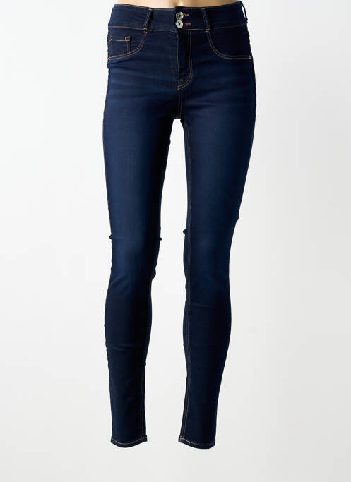 Blugi skinny țesătură brută mărime normală albastru ONE SIZE FILTS ALL femme