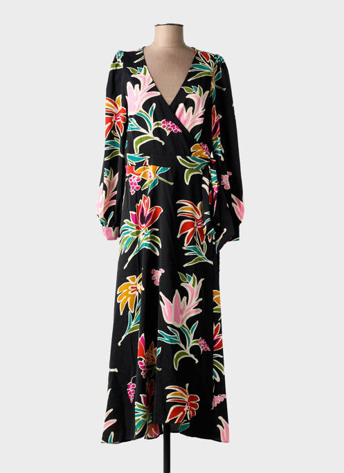 Rochie lungă mâneci lungi mâneci lungi negru MOLLY BRACKEN femme