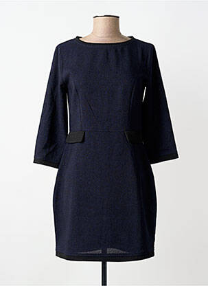 Rochie scurtă mâneci 3/4 mâneci 3/4 albastru MOLLY BRACKEN femme