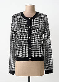 Vestă cu mâneci lungi croială cambrată negru MORGAN femme