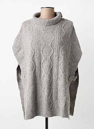 Poncho gri MOLLY BRACKEN femeie