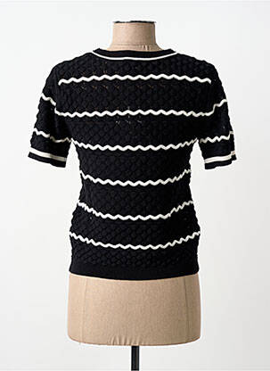 Tricou croială cambrată mâneci scurte negru MORGAN femeie
