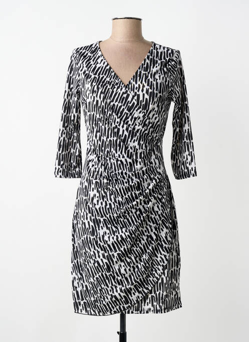 Rochie midi mâneci 3/4 mâneci 3/4 negru MORGAN femme