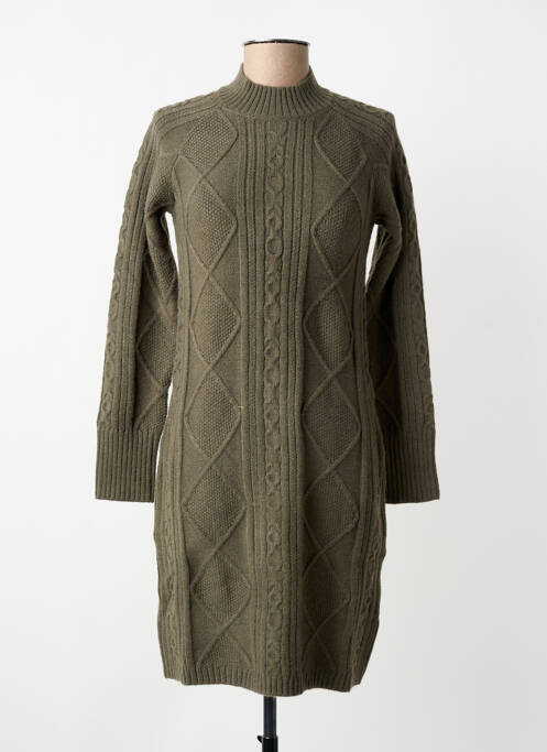 Rochie pulover elasticitate mâneci lungi verde TIFFOSI femme