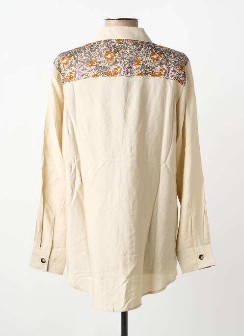 Cămașă imprimeu fantezie mâneci lungi bej KAPORAL femme