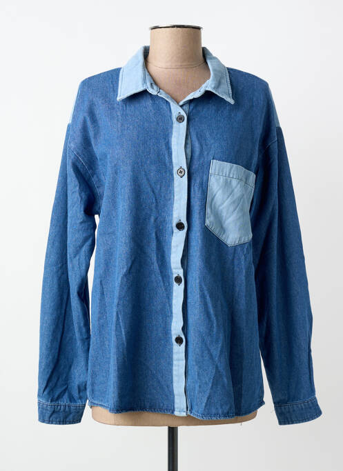 Cămașă croială dreaptă mâneci lungi albastru ANDY & LUCY femme