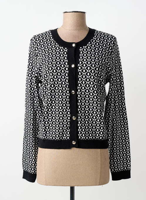 Vestă cu mâneci lungi croială cambrată negru MORGAN femme