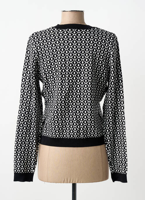 Vestă cu mâneci lungi croială cambrată negru MORGAN femme