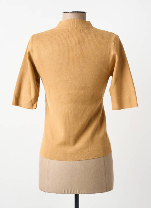 Tricou croială cambrată mâneci scurte maro MOLLY BRACKEN femme