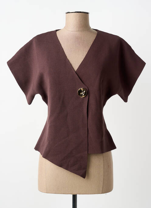 Jachete casual croială cambrată maro MOËWY femme