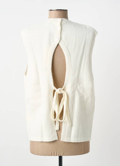 Pulover elasticitate fără mâneci alb MOLLY BRACKEN femme