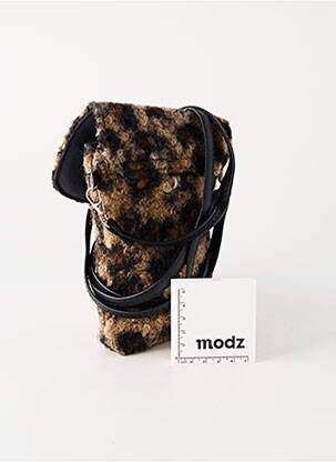 Plic căptușeală textilă maro MODA femeie