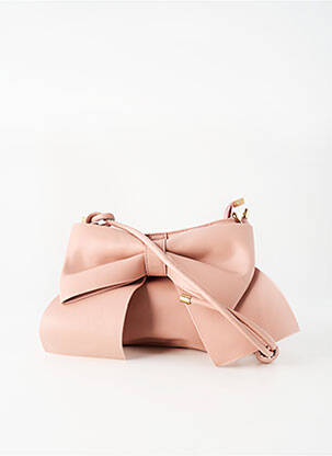 Geantă piele netedă formă dreptunghiulară roz HIPPOCAMPE femme