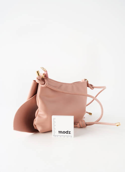 Geantă piele netedă formă dreptunghiulară roz HIPPOCAMPE femme