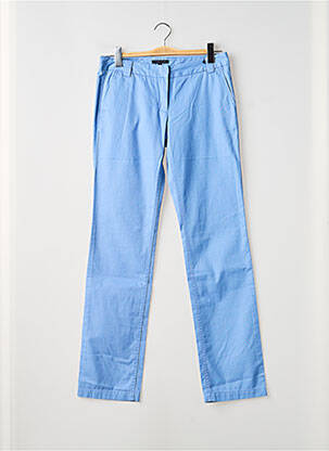 Pantalon chino țesătură poplin mărime normală albastru TOMMY HILFIGER femeie