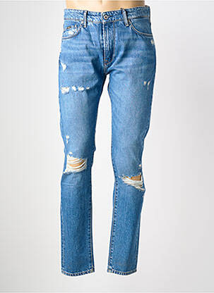 Blugi skinny efect uzat mărime normală albastru PEPE JEANS bărbat