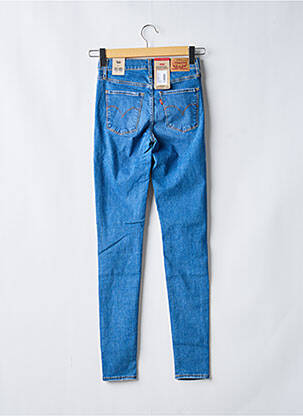 Blugi skinny efect uzat decolorat talie înaltă albastru LEVI'S femeie