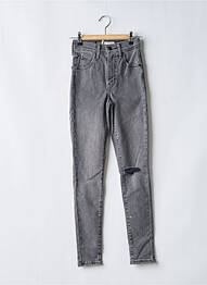Blugi skinny talie înaltă talie înaltă gri LEVIS femme
