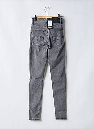 Blugi skinny efect uzat decolorat talie înaltă gri LEVI'S femeie