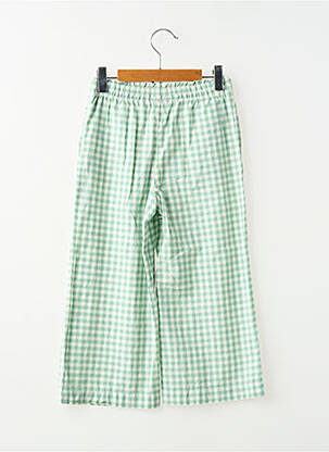 Pantalon drept croială dreaptă talie elastică verde RALPH LAUREN fată