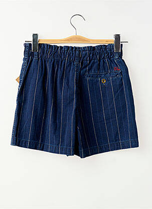 Șort închidere cu fermoar sub clapetă cu nasturi talie elastică albastru RALPH LAUREN fată