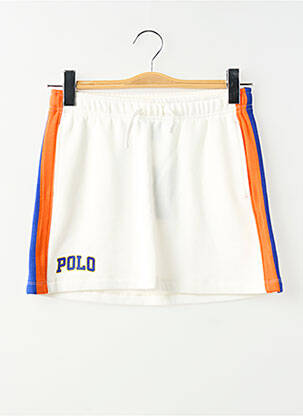 Fustă scurtă croială dreaptă alb RALPH LAUREN fată