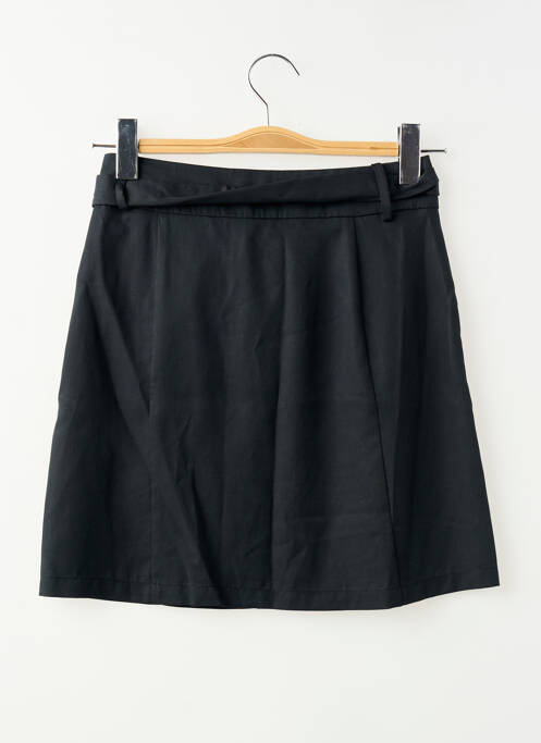 Fustă scurtă croială dreaptă negru I.CODE (By IKKS) femme