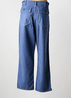 Pantalon larg închidere cu fermoar sub clapetă cu nasturi mărime normală albastru RALPH LAUREN femeie