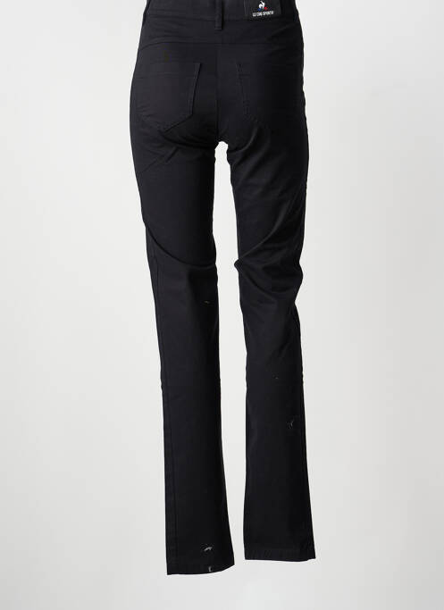 Pantalon chino țesătură poplin mărime normală negru LE COQ SPORTIF femme