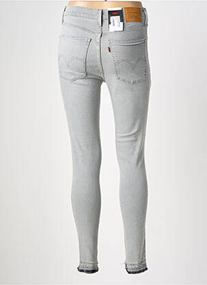 Blugi skinny efect uzat decolorat talie înaltă gri LEVI'S femeie