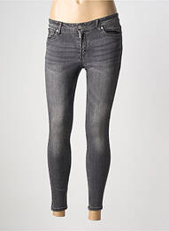 Blugi skinny elasticitate talie joasă gri LOIS femme