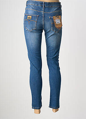 Blugi skinny elasticitate talie joasă albastru LOIS femeie