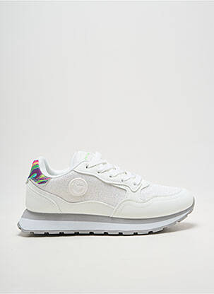 Adidași țesătură satinată toc plat până la 3 cm alb LPB femme