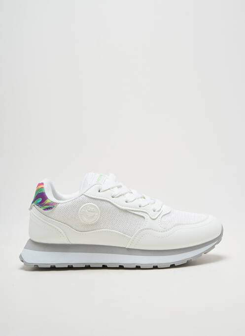 Adidași țesătură satinată toc plat până la 3 cm alb LPB femme