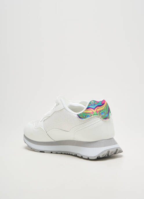 Adidași țesătură satinată toc plat până la 3 cm alb LPB femme