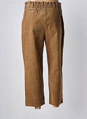 Pantalon 7/8 elasticitate mărime normală maro BISCOTE femeie