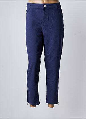 Pantalon 7/8 elasticitate mărime normală albastru DOLCEZZA femeie
