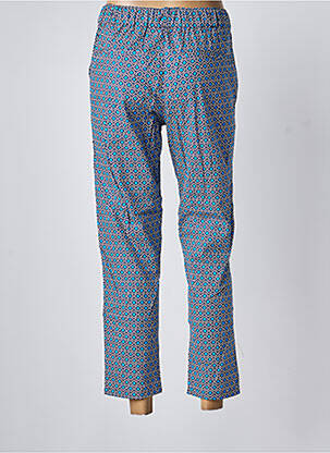 Pantalon 7/8 țesătură poplin mărime normală albastru DIPLODOCUS femeie
