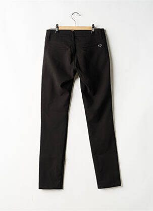 Pantalon chino țesătură poplin mărime normală negru PLEASE femeie