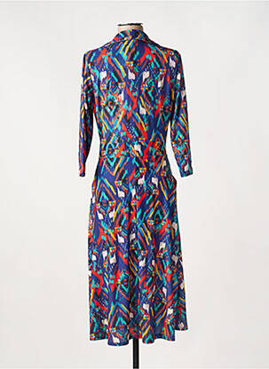 Rochie midi mâneci 3/4 mâneci 3/4 albastru EGERIE femeie