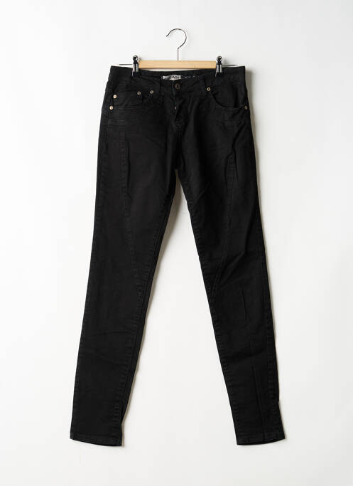 Blugi cu croială slim talie joasă talie joasă negru PLEASE femme