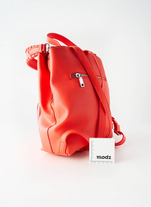 Rucsac efect material satinat portocaliu DESIGUAL femme